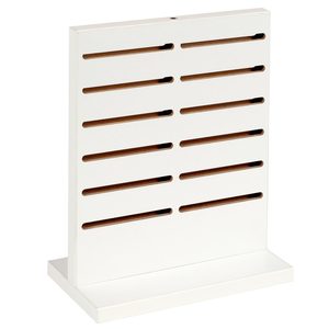 Slatpanel: Mini Slat Counter Display - White