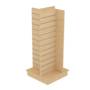 RMS Slatpanel 4-way gondola - 600mmW - w/plinth