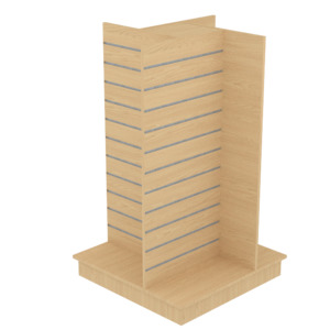 RMS Slatpanel 4-way gondola - 1000mmW - w/plinth