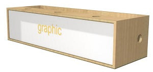 Wall Channel: RMS Wall display 1200mm lightbox w/led strip lighting