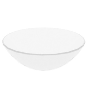 Floor Displays: RMS Clear acrylic bowl 520mm diameter