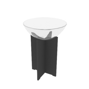 Floor Displays: RMS Bulk bin display 700mmH w/Acrylic Bowl