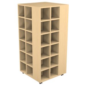RMS 4-sided cubby display w/castors