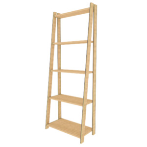 Floor Displays: 5 Tier shelf display 1560mmH x 600mmW x 300mmD