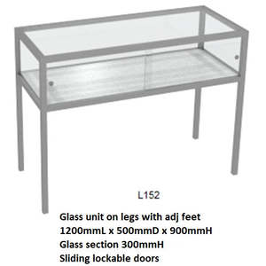RMS Glass counter display cabinet (L152)