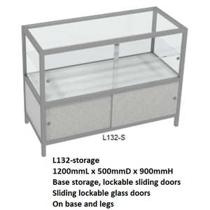 RMS Glass counter display cabinet (L132-S)