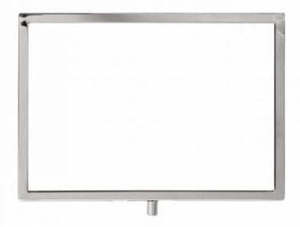 Ticket frame A4 - landscape - chrome