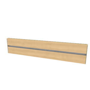 Slatpanel Accessories: RMS Slatpanel - single groove panel 1200mmL