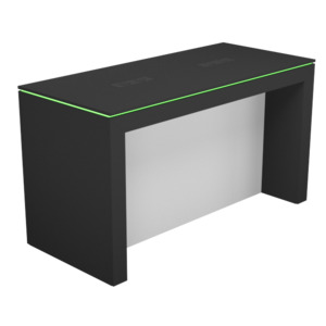 Display table with rgb led lighting_1800mm w/plain back