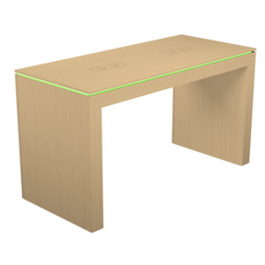 Display table with rgb led lighting_1800mm