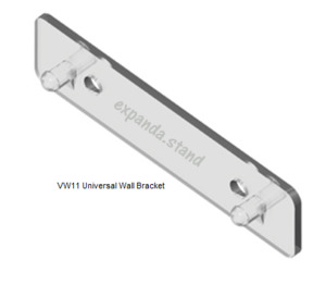 Acrylic Signage Holders: RMS Expanda stand universal wall bracket