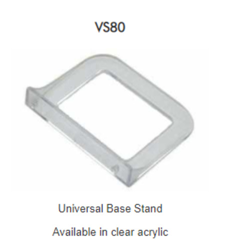 Acrylic Signage Holders: RMS Expanda stand universal base stand