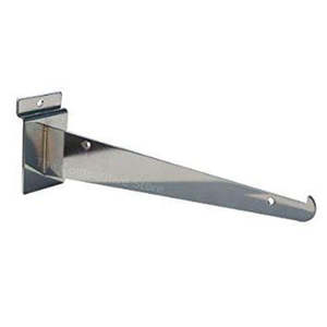 Slatpanel Shelves Brackets: RMS Slatpanel "HD" 150mm metal shelf bracket w/front lip