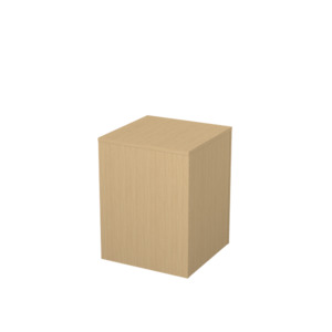 Floor Display Plinth Base Unit: RMS Box plinth display - single 650mmH