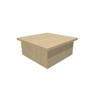 RMS Wall plinth base unit- corner (500mmL x 500mmD x 168mmH)