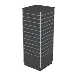 Tower Gondola: RMS Slatpanel large tower gondola w/plinth base