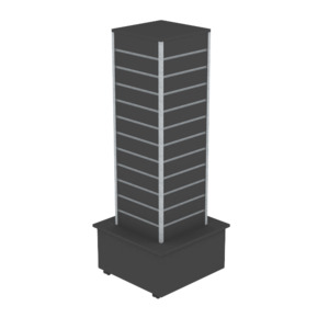 RMS Slatpanel small tower gondola w/high plinth base
