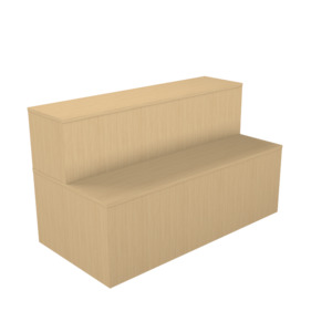 RMS Step-up display plinth w/castors