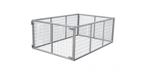 8ft x 4ft Trailer Cage with Swing Door Galvanised Steel Trailers
