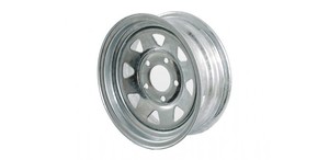 13" Galvanised Trailer Wheel Rim - 750kg Load Spare Wheels for Trailers
