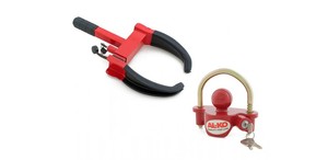 Locking Wheel Clamp & Trailer Towball Coupling Lock Anti-Theft Security AL-KO