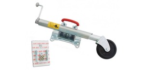 Swivel Type Trailer Jockey Wheel 140mm & 'U' Bolt Kit