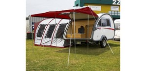 Teardrop Caravan Rear Awning - Wine Colour