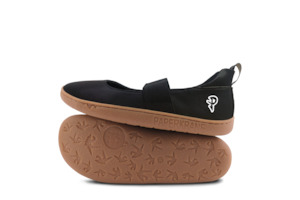 Frontpage: PaperKrane Kids Mary Janes - Licorice MJ Jnr - Vegan - FINAL SALE