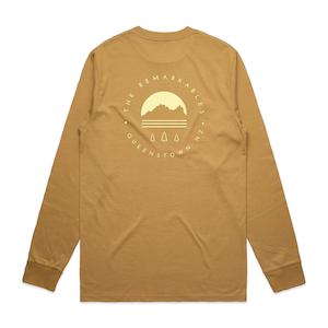 Mens Long Sleeve Tees: Remarks Circle Long Sleeve