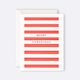 Merry Christmas Red Stripe | Card