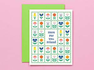 Flower Friends Forever | Here For You Card