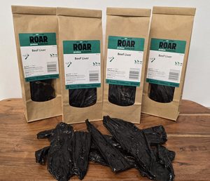 Products: Beef Liver Treat 100g bag - Roar Pet Food