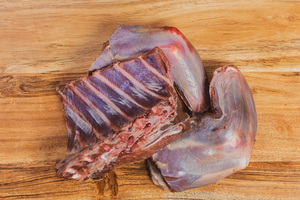 Products: Wallaby Pieces Freeflow Raw Dog Food Roar Pet Food