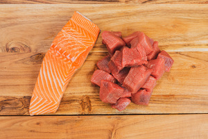 Products: Lamb & Salmon Raw Dog Food Roar Pet Food