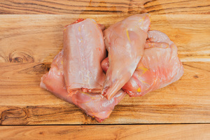 Products: Rabbit Pieces Freeflow Raw Dog Food Roar Pet Food