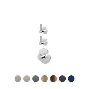 ISY22 THERMOSTATIC MIXER 2 STOP VALVES