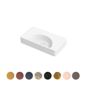 Basins: LUNARIS 81 WALL/VESSEL BASIN 810X450X140MM NTH NOF