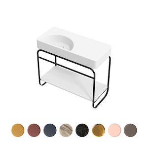 Basins: LUNARIS 101 BASIN STAND CERAMIC SHELF 1000X450X750MM