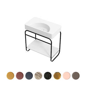 Basins: LUNARIS 81 BASIN STAND CERAMIC SHELF 800X450X750MM