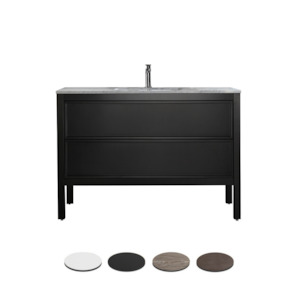 ARRIVO 1200 FLOOR VANITY W/ 1TH MARBLE TOP