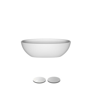 Baths: BARCELONA III FREESTANDING BATH W/VOID 1792 X 865 X 522