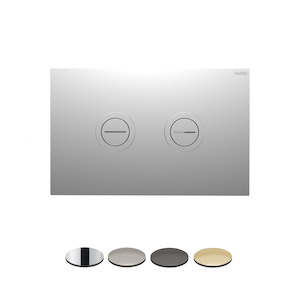 TWIN BUTTON SET ON METAL PLATE FOR CABLE INWALL CISTERNS