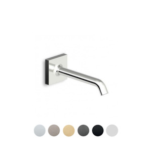 PAN BATH SPOUT 160MM SQUARE PLATE