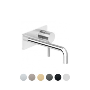 PAN WALL MOUNTED BASIN MIXER W/ PLATE 230MM
