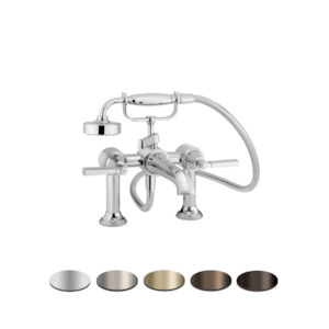 Style Moderne: STYLE MODERNE DECK MOUNT BATH SHOWER MIXER C/W HAND SHOWER