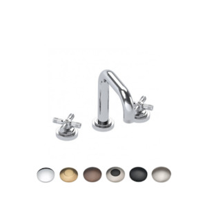 Landmark Industrial: LANDMARK INDUSTRIAL 3TH BASIN MIXER W/PUW MEDIUM CROSS HANDLE