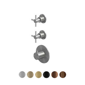 HELM THERMOSTATIC SHOWER MIXER 2 STOP VALVES