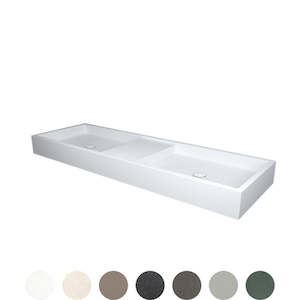 Apaiser: SOL DOUBLE WALL BASIN 1400X450X120MM