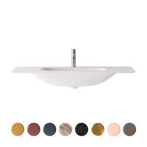 Nur: NUR WALL BASIN 1020X460X167MM 1TH NOF