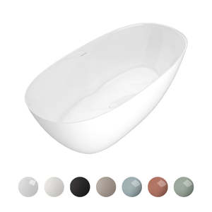 Baths: APP FREESTANDING BATH 1600X750X600MM WITH OVERFLOW